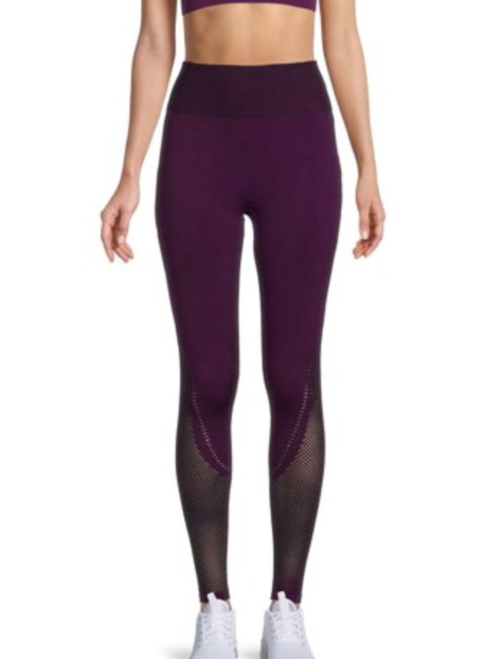 NWT Compression Seamless Contour Moisture Wicking Leggings in Purple NEW